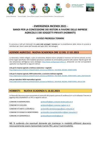 Locandina Avviso