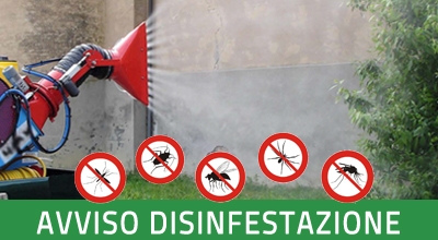 Avviso disinfestazione adulticida zanzare &ndash; luned&igrave; 10/08/2026 e marted&igrave; 11/08/2026 dalle ore 02:00