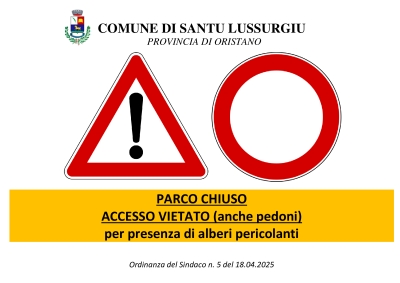 Chiusura al pubblico delle aree ricreative e delle sette fonti nel Parco di San Leonardo de Siete Fuentes per pubblica incolumit&agrave;