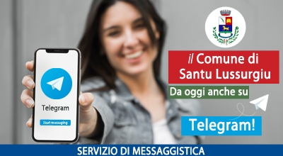 Il Comune di Santu Lussurgiu sbarca su Telegram!